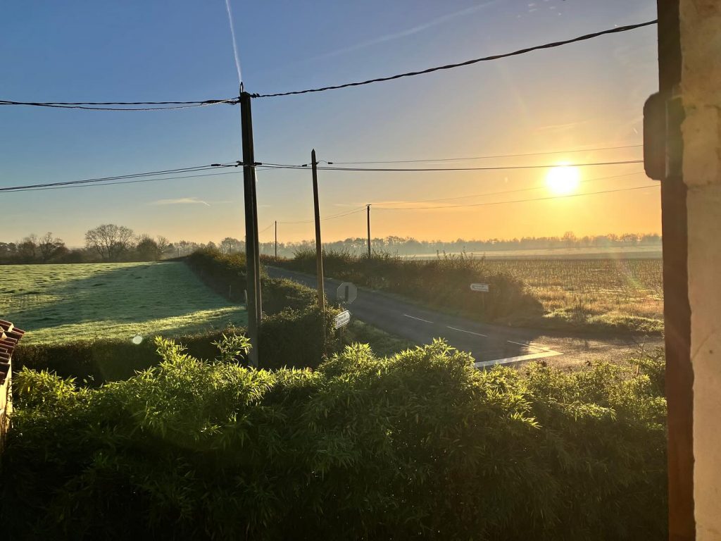 Première gelée matinale en ce mi novembre