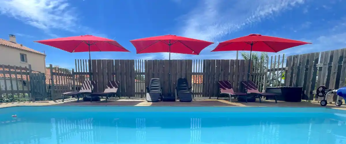 Gite en Vendée Marais Poitevin , Les Gîtes de La Croix Liaud, la piscine de 50 m2